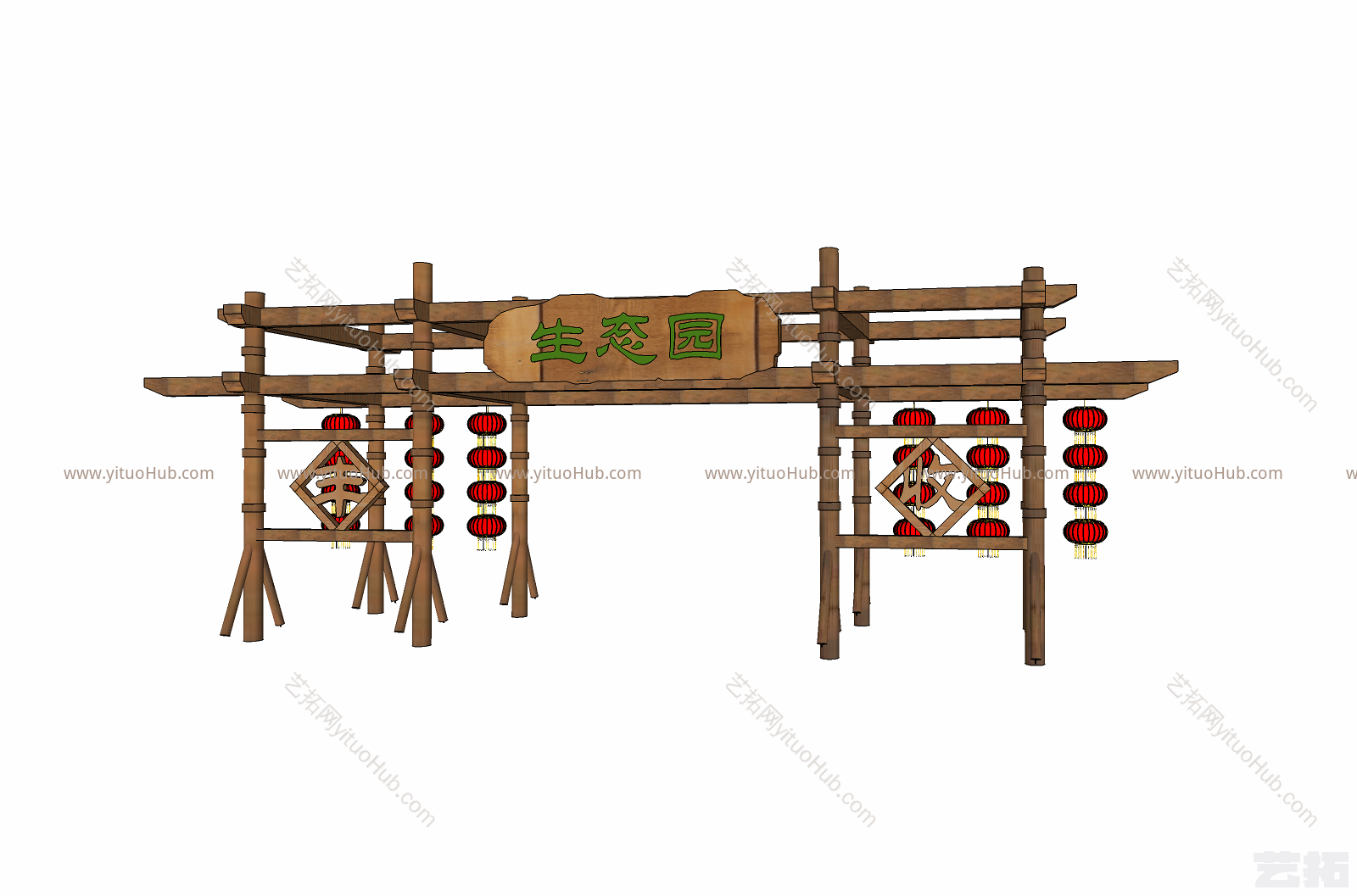 景区入口大门