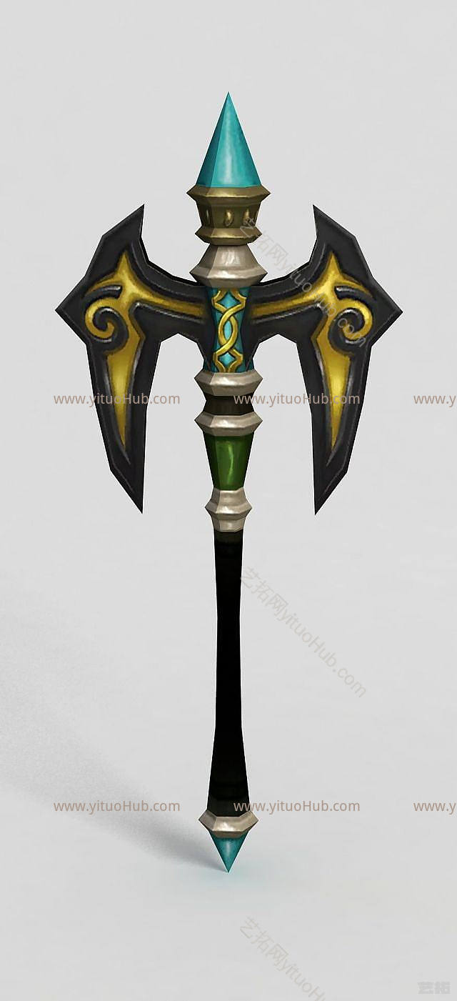 现代龙之谷游戏武器模型