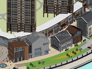 新中式商业街 新古典住宅