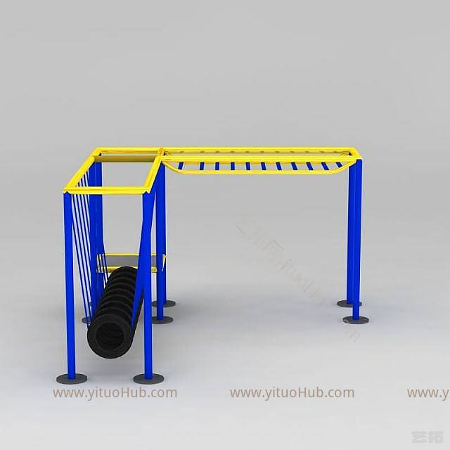 现代户外拓展设施模型