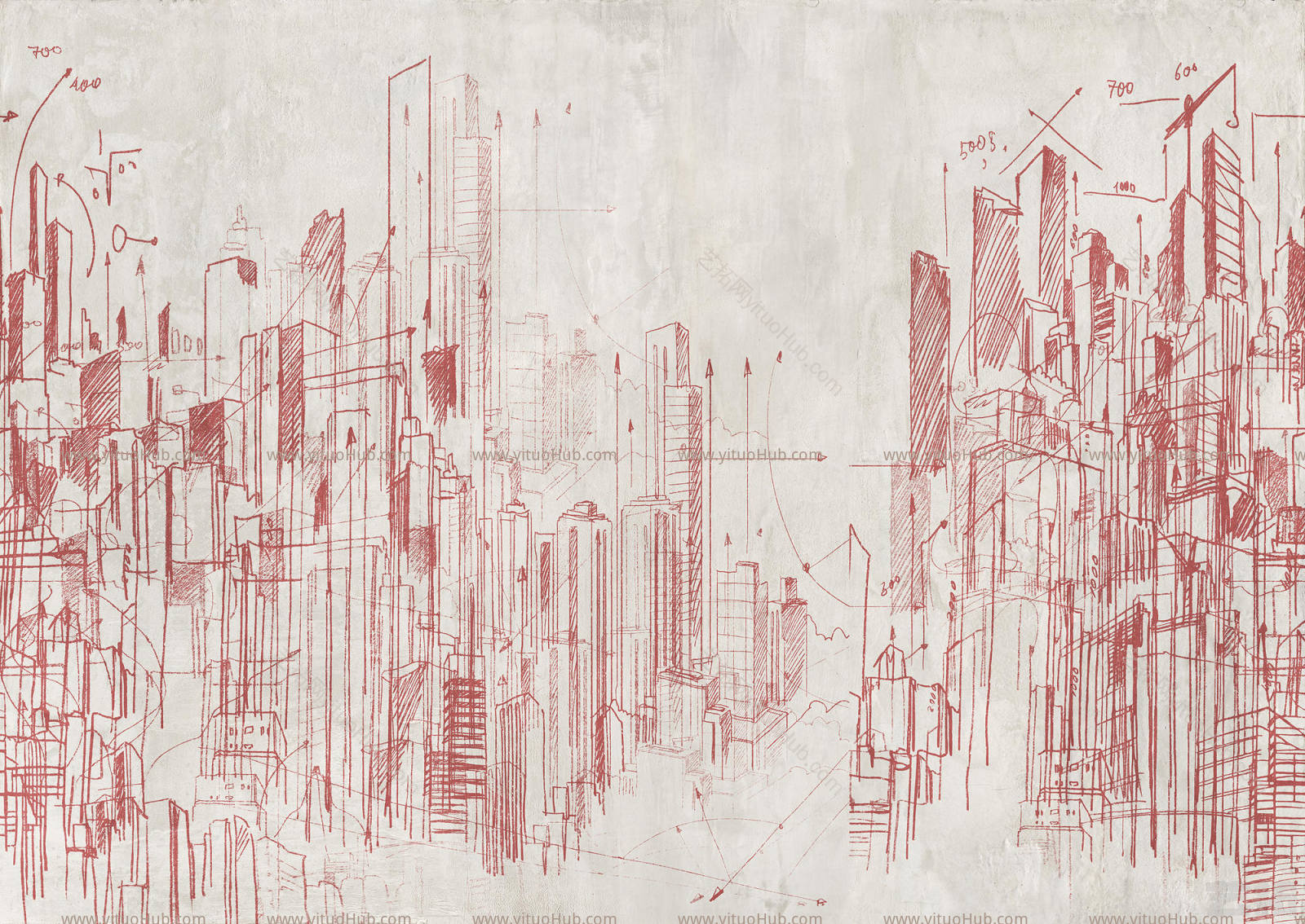 现代风格壁纸壁布背景画 (2)