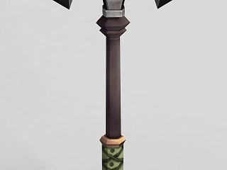 现代龙之谷武器斧头锤子模型