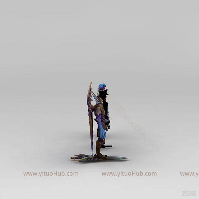 现代lol人物角色模型